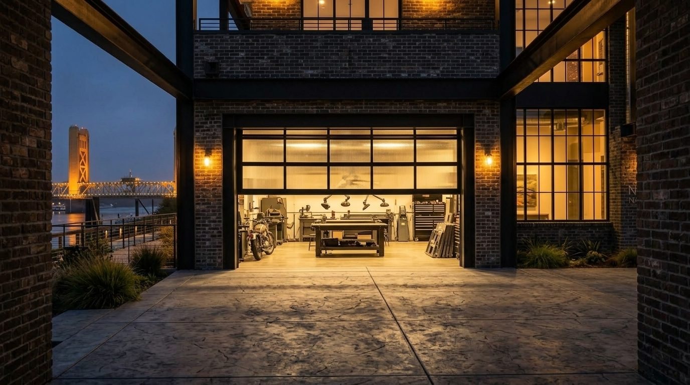 Maria Elite Garage Door Overhead Garage Door Gliding Open in Castle Hills, TX